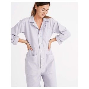 Madewell X As Ever coverall jumpsuit cream white